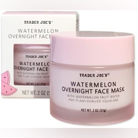 🆕 TRADER JOE’S Watermelon Overnight Face Mask 2 Oz NIB - Picture 1 of 8